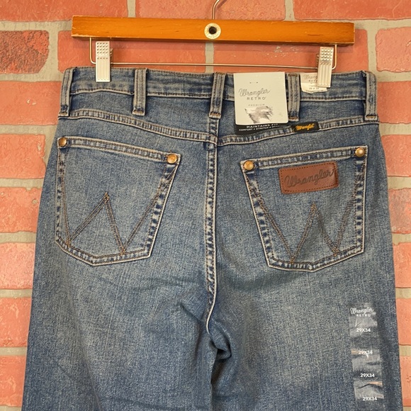 Wrangler Retro High Rise Trouser Bootcut Flare 5 Pocket Jeans 29x34 - Picture 14 of 16